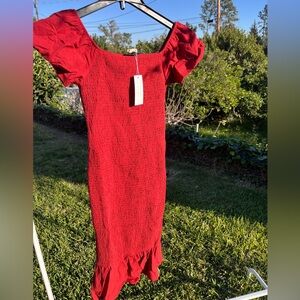 Simplee Apparel terracotta Midi Dress small